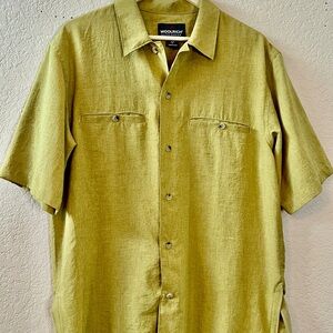 Woolrich Men's Mustard Button Down Shirt